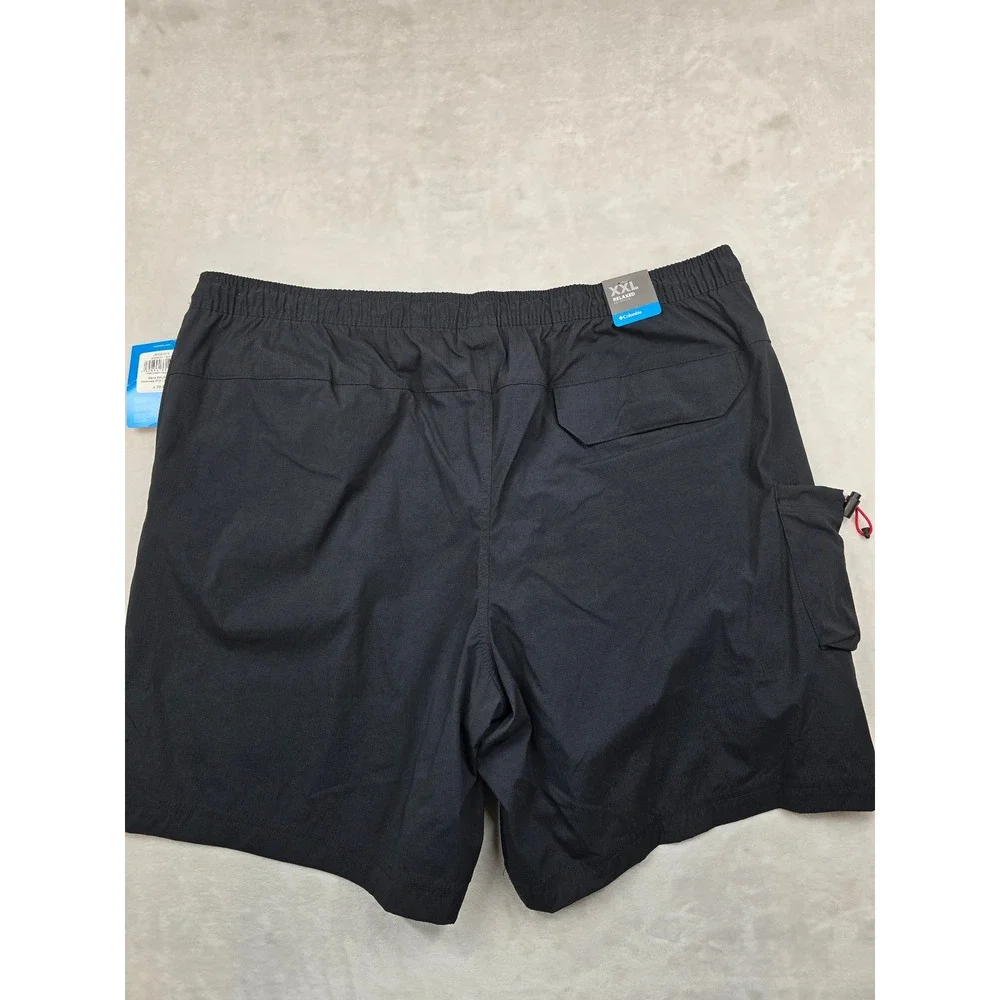 Columbia Cargo Shorts Mens‎ XXL Black Nylon Field Creek 8